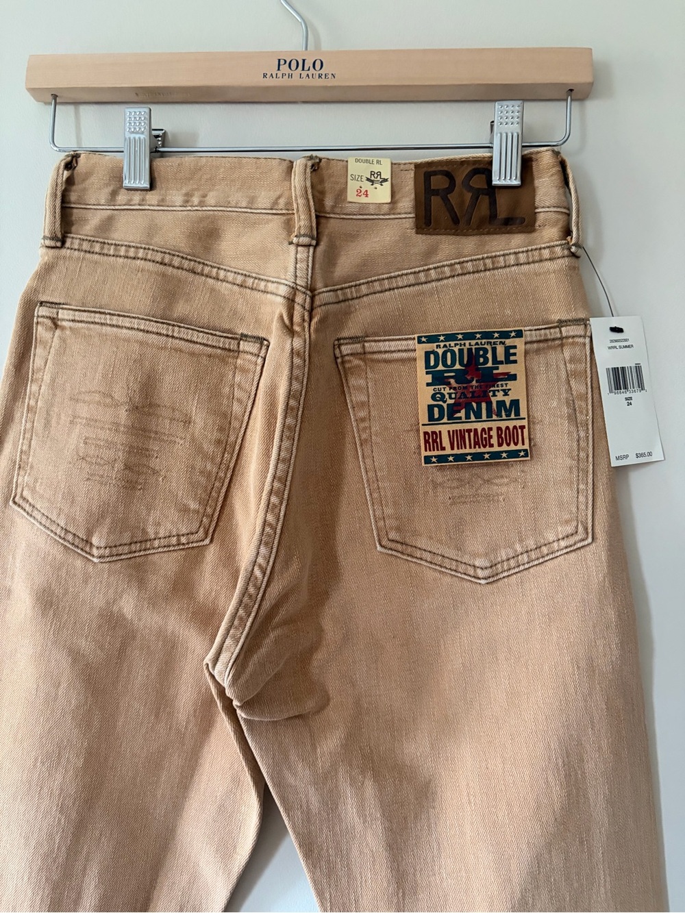 Ralph Lauren Double RL RRL Vintage Bootcut Jeans - Beige/Tan